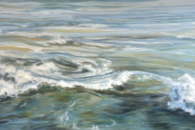 The Power of Water, acrylic on canvas, 48 x 84 in, 122 x 213 cm, unframed, $7600