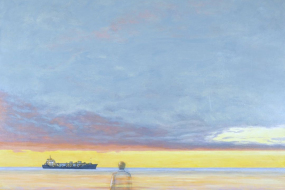 Eventide, acrylic on canvas, 48 x 48 in, 122 x 122 cm, framed, $5100