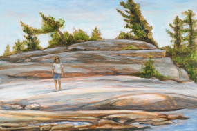 Natural Wonder, acrylic on birch panel, 11 x 14 in, 28 x 36 cm, framed, $650